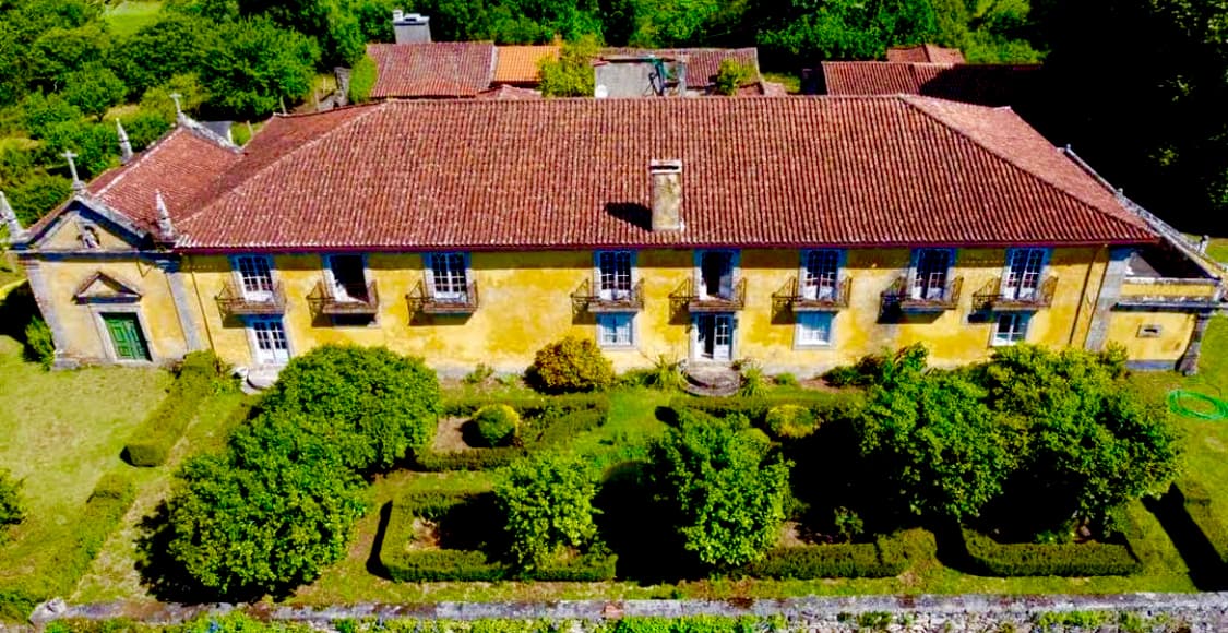 Casa da Boavista - Vista aérea da casa histórica para aluguer e eventos em Ponte de Lima